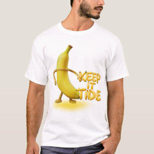 Keep It Tide – Funny Banana Typography Minimalist T-Shirt