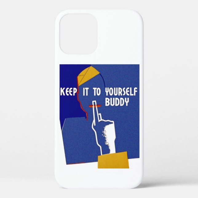 Keep It To Yourself Buddy Case-Mate iPhone Case (Back)