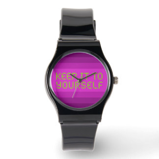 Keep it to yourself Pink Gfx Watch