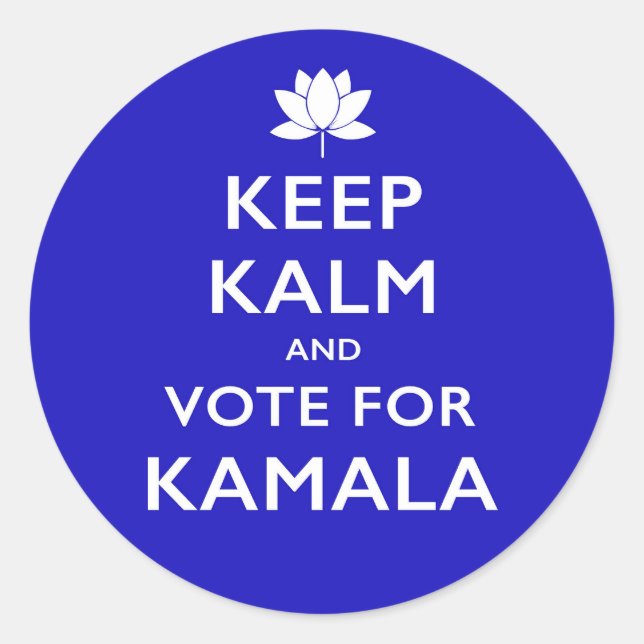 Keep Kalm sticker by SYV Lotus For POTUS (Front)