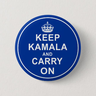 KEEP KAMALA AND CARRY ON 2 INCH ROUND BUTTON