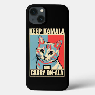 Keep Kamala and Carry On-A-La LA Kamala Harris iPhone 13 Case