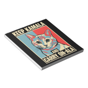 Keep Kamala and Carry On-A-La LA Kamala Harris Notepad