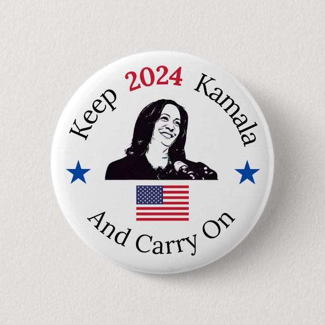 keep kamala button (Front)
