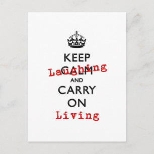 KEEP LAUGHING POSTCARD