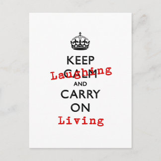 KEEP LAUGHING POSTCARD