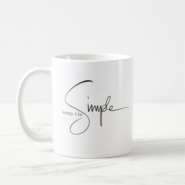 Keep Life Simple Mug (Left)