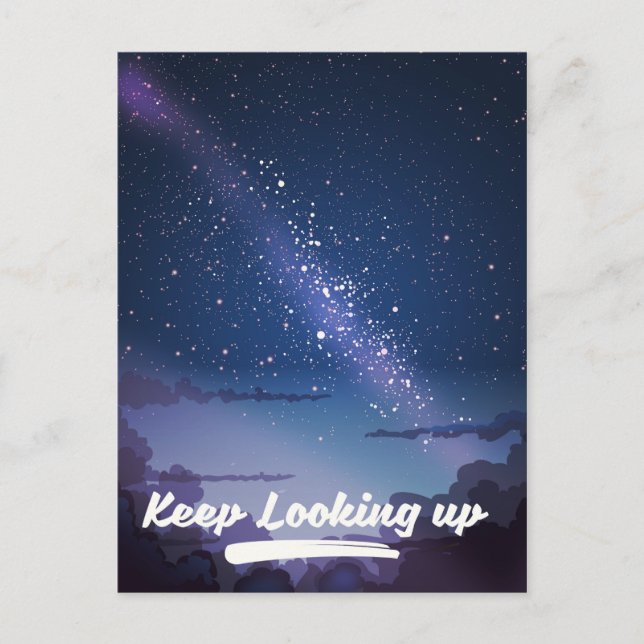 keep looking up postcard (Front)