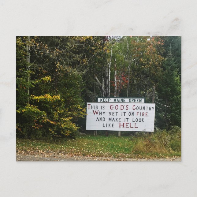 keep maine green postcard (Front)