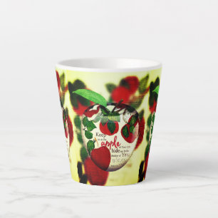 Keep Me As The Apple Your Eye (Psalm 17:8) Latte Mug