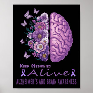 Keep Memories Alive Purple Butterflies Heimerheime Poster