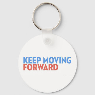 keep moving forward keychain