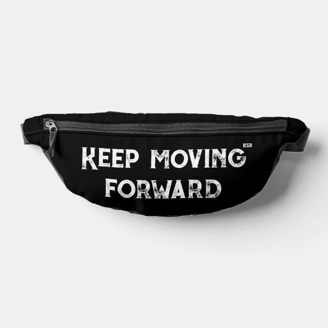 Keep Moving Forward Minimalist Motivational Fanny Pack (Lay Down)