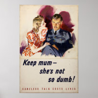 Keep mum, she's not so dumb