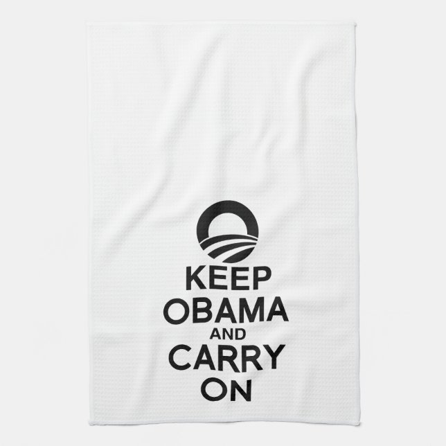 KEEP OBAMA AND CARRY ON -.png Kitchen Towel (Vertical)
