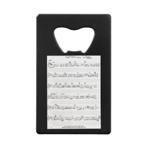 Keep Of The Promise Sheet Music bottle opener Wallet Bottle Opener