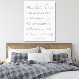 Keep Of The Promise Sheet Music canvas Print