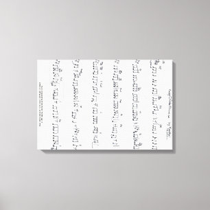 Keep Of The Promise Sheet Music canvas Print