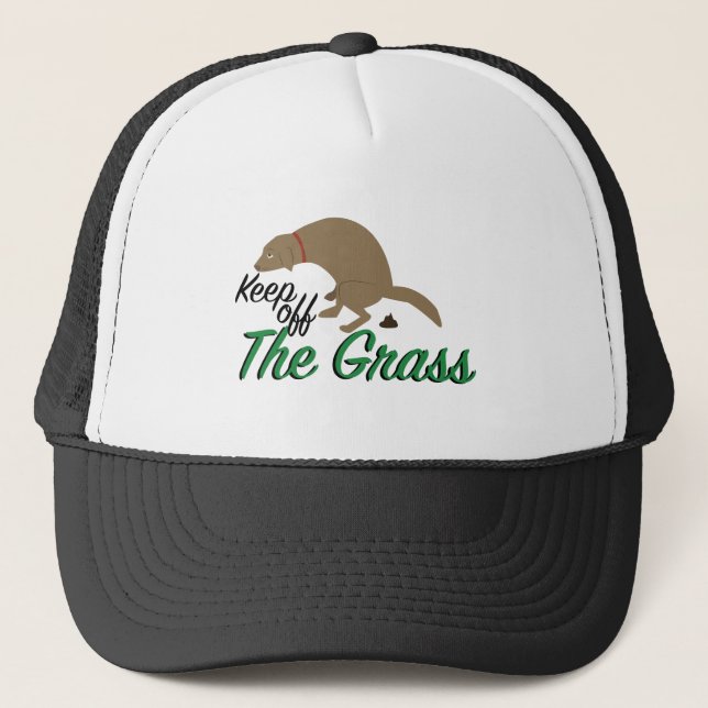 Keep Off Grass Trucker Hat (Front)