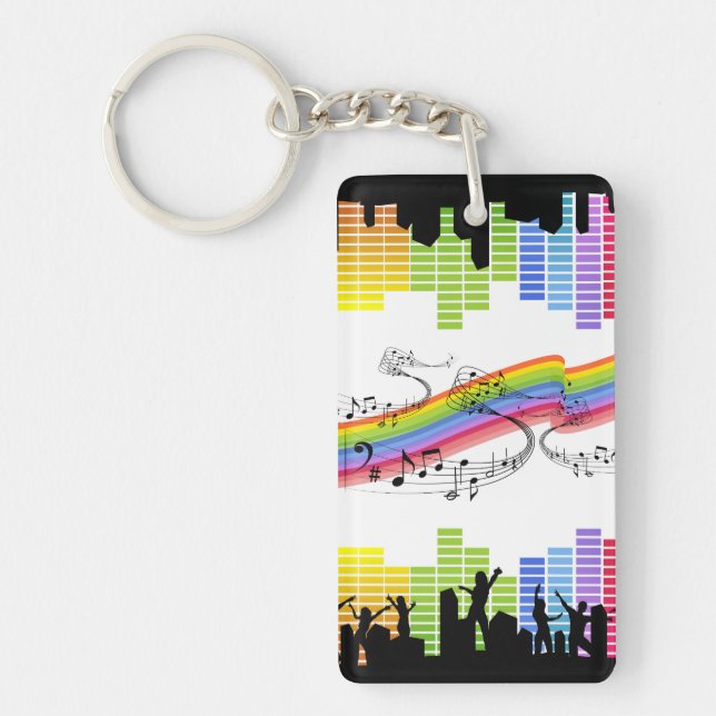 Keep on dancing keychain (Front)