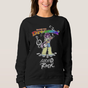 Keep On Dreamin' Y2K Anime Guitarist Sweatshirt