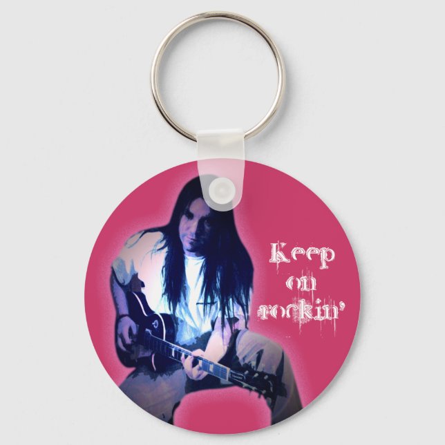 Keep on rockin' keychain (Front)