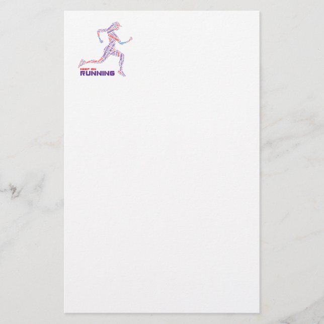 Keep on running stationery (Front)