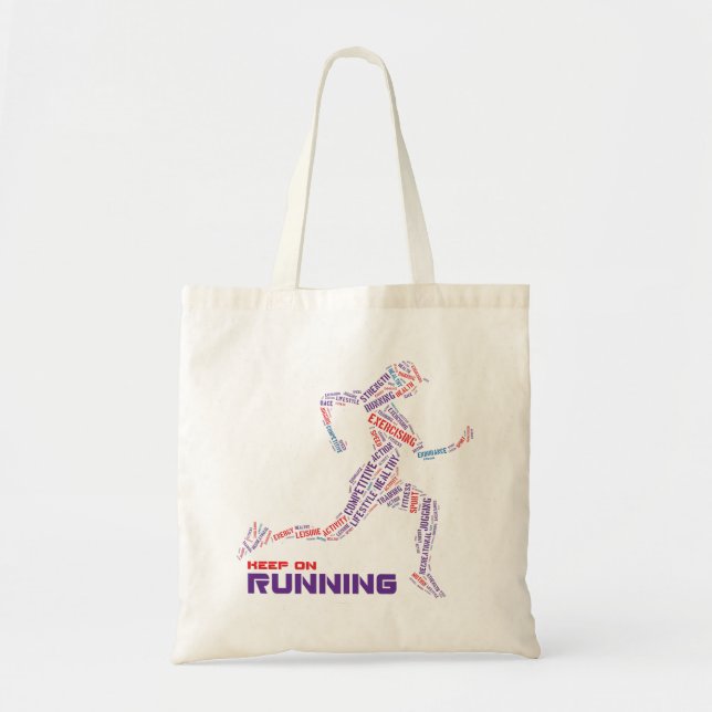 Keep on running tote bag (Front)