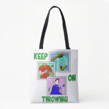 KEEP ON THROWING tote bag 2