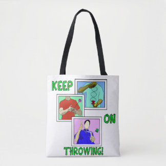 KEEP ON THROWING tote bag 2