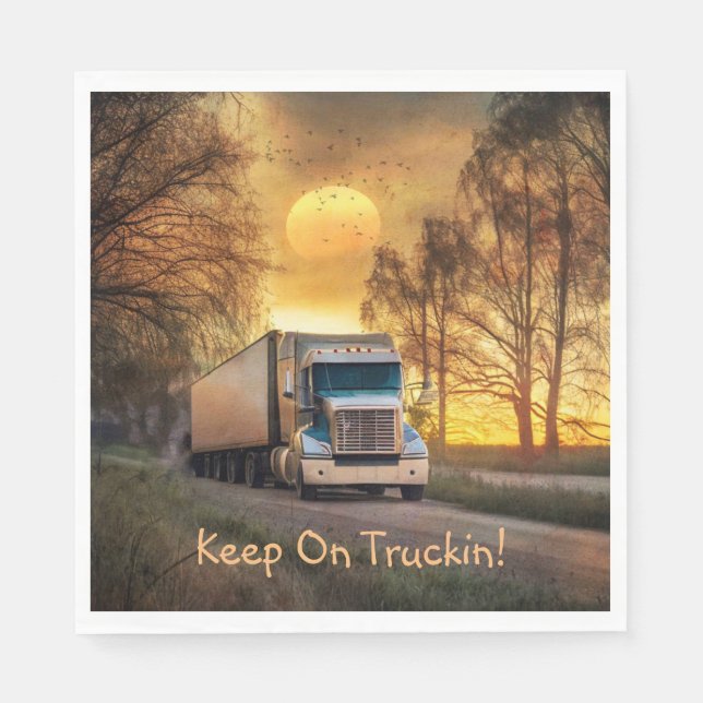 Keep On Truckin  Napkin (Front)