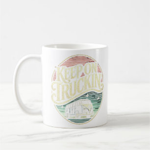 Keep On Truckin’ Retro 60s Coffee Mug