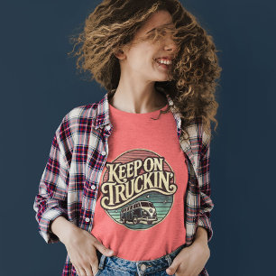 Keep On Truckin’ Retro 60s T-Shirt Tri-Blend Shirt