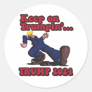 Keep on Trumpin Classic Round Sticker