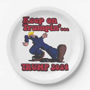 Keep On Trumpin Paper Plate
