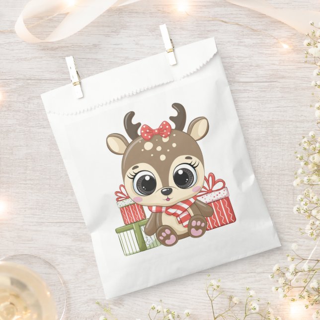 Keep or design your own -White Favour Bags (Clipped)