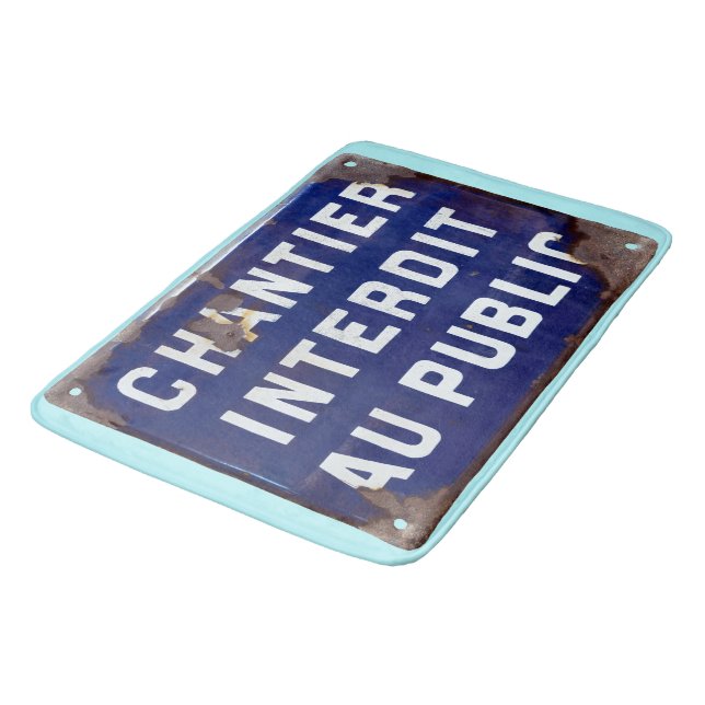 Keep Out Bath Mat (Angled)