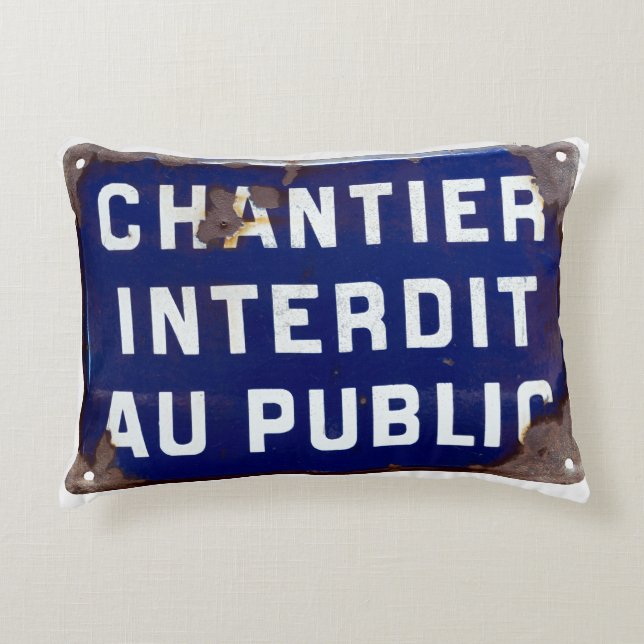 Keep Out! Decorative Pillow (Front)