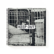 Keep Out Locked Gate Sketch Diary