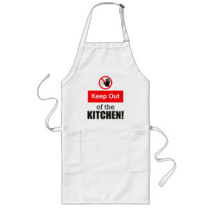 Keep Out of the Kitchen Funny Pickleball  Long Apron