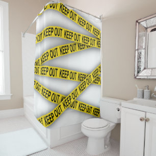 Keep out stay away do not cross police tape 3d