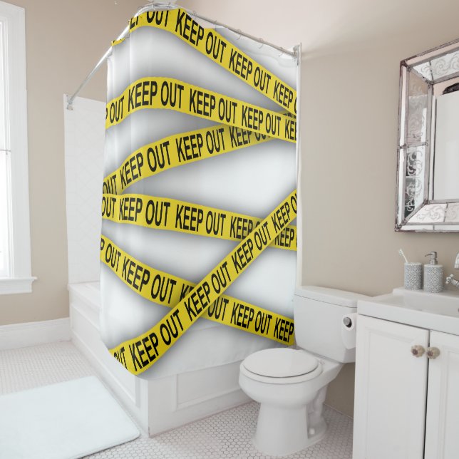 Keep out stay away do not cross police tape 3d (In Situ)