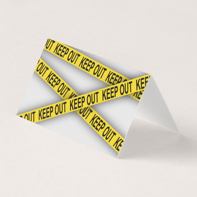 Keep out stay away do not cross police tape 3d (Front)