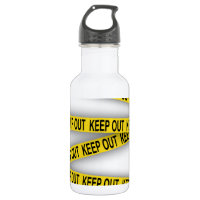 Keep out stay away do not cross police tape 3d