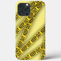 Keep out stay away do not cross police tape 3d