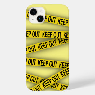 Keep out stay away do not cross police tape 3d Case-Mate iPhone 14 plus case