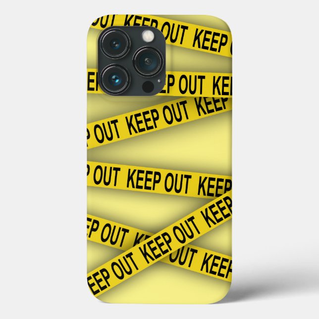 Keep out stay away do not cross police tape 3d Case-Mate iPhone case (Back)