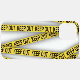 Keep out stay away do not cross police tape 3d iPhone 12 pro max case