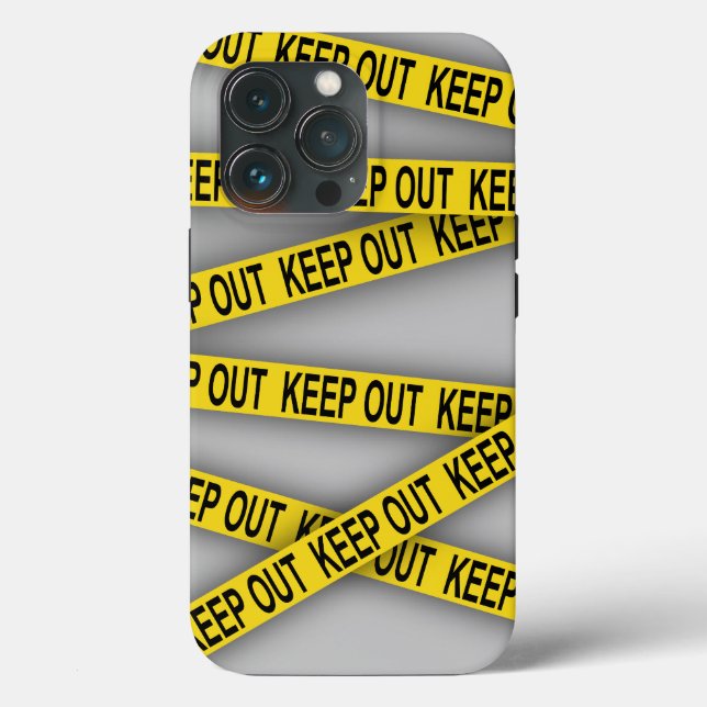 Keep out stay away do not cross police tape 3d Case-Mate iPhone case (Back)