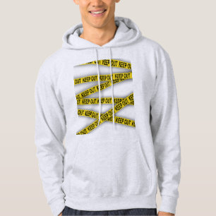 Keep out stay away do not cross police tape 3d hoodie